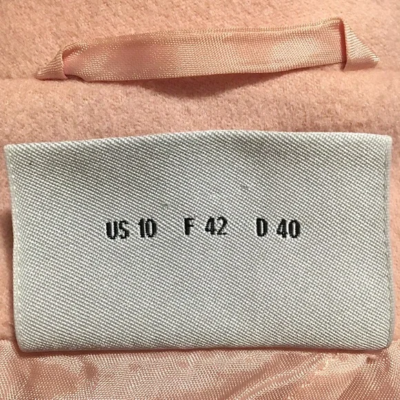 Akris Punto Blazer Evening Jacket Wool Angora Cashmere Knit Crop Fitted Pink 10 - Picture 13 of 16